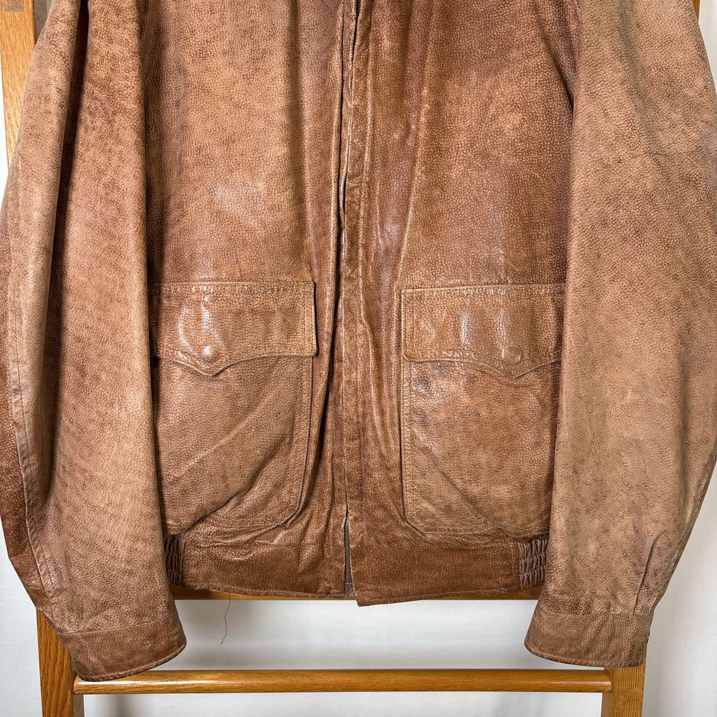 1980s Leather Flight Jacket