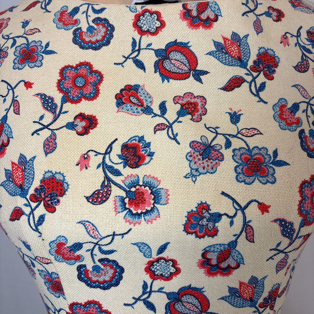 1950s Handmade Barkcloth Pencil Dress