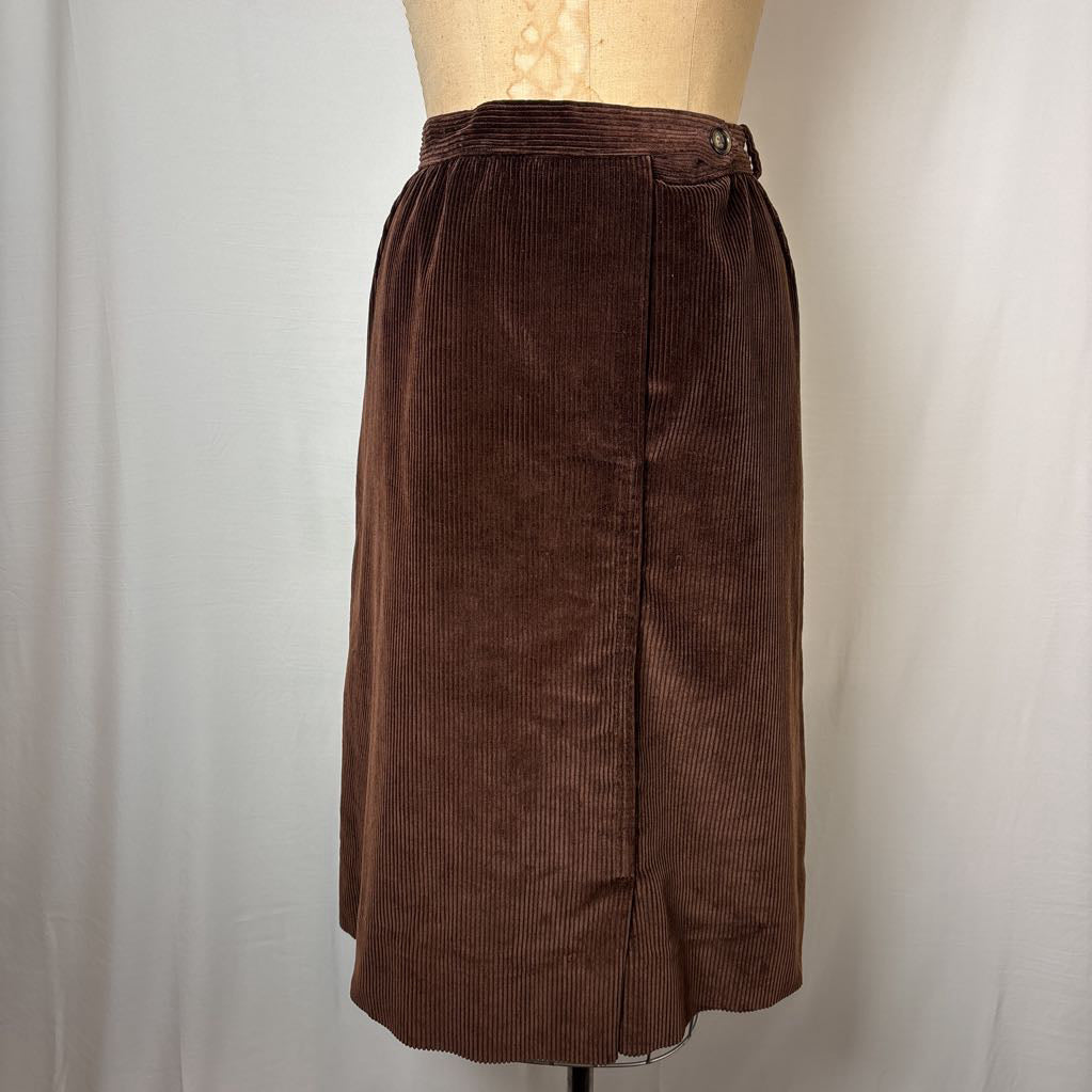 1980s Evan-Picone Corduroy Skirt