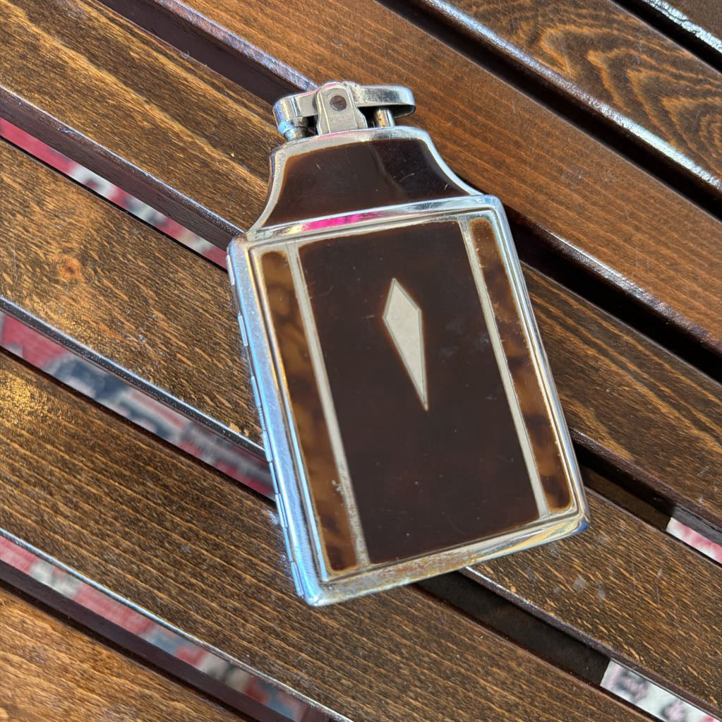 Art Deco Vintage 1930s Ronson Mastercase Cigarette Case & Lighter Combo