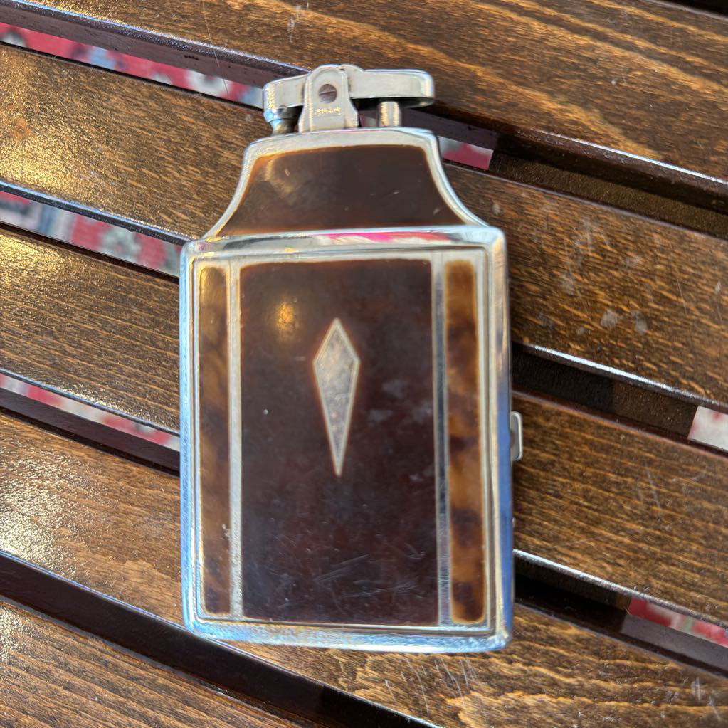 Art Deco Vintage 1930s Ronson Mastercase Cigarette Case & Lighter Combo