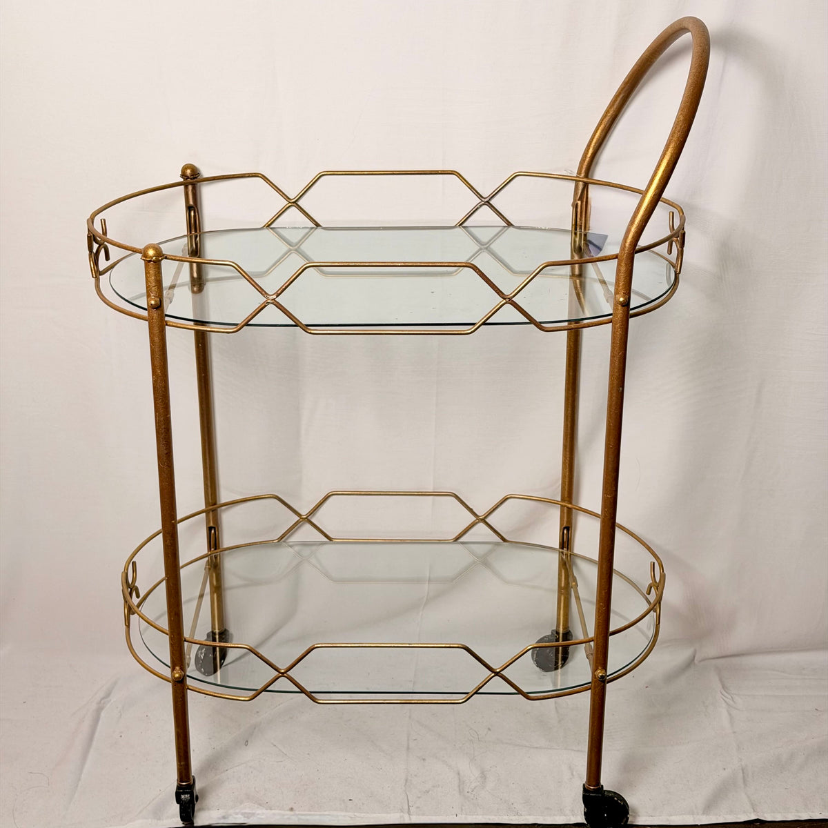 1980 Bar Cart with Glass