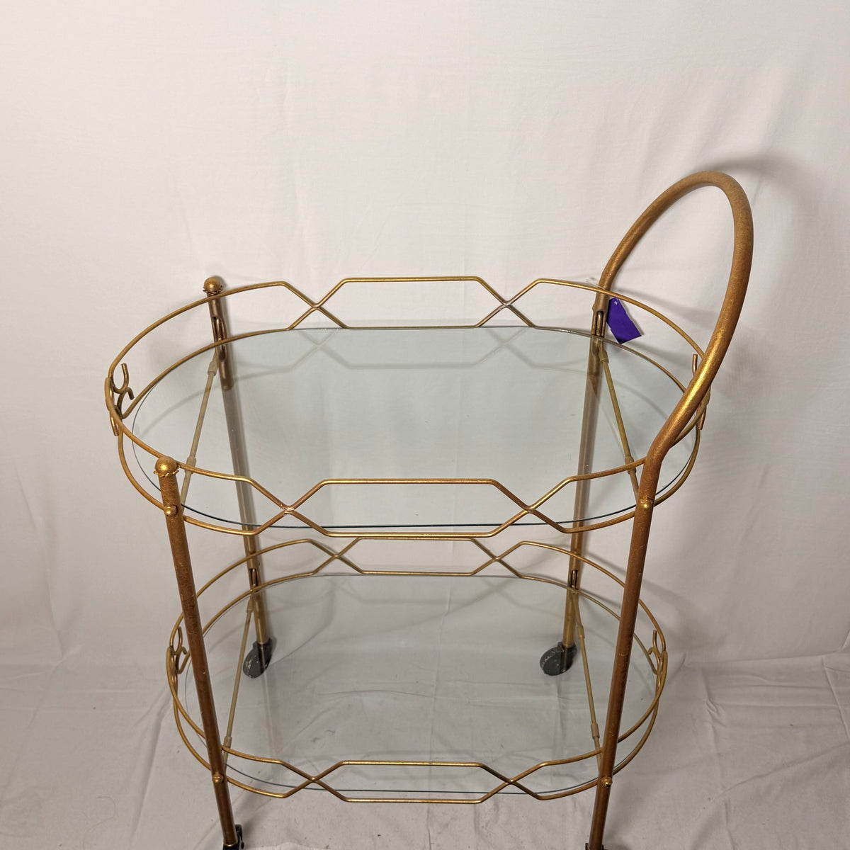 1980 Bar Cart with Glass