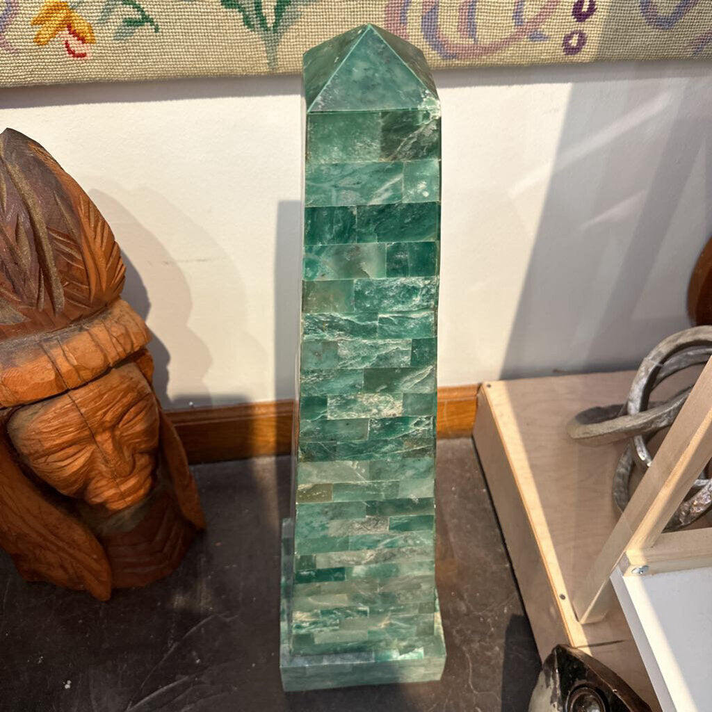 Vintage Malachite Obelisk by Maitland Smith