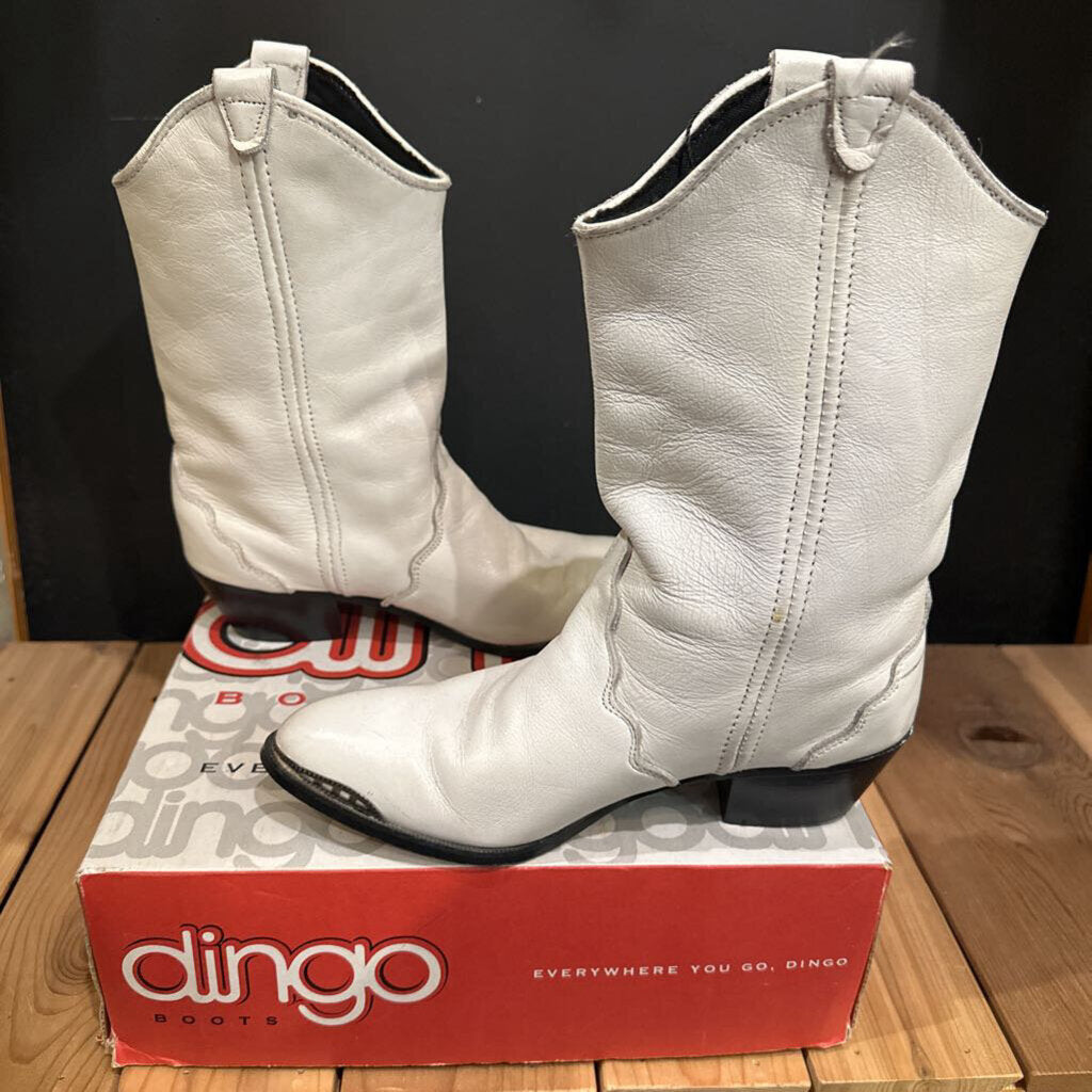 1980s Dingo White Boots