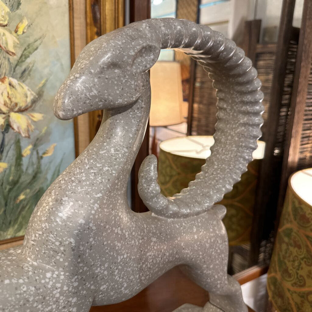 Vintage Haeger Large Mid Century Modern Ram Sculpture