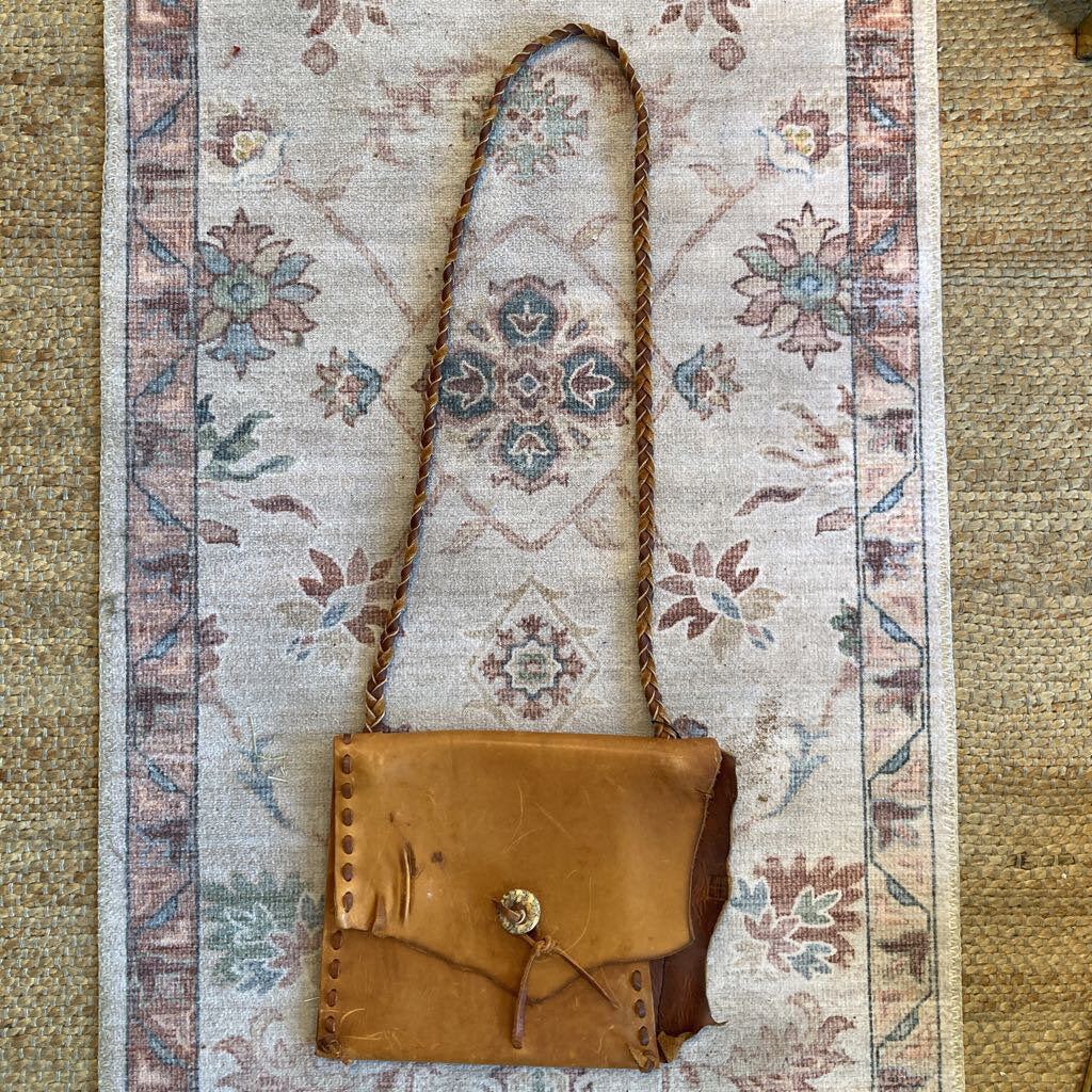 Vintage Leather Hand Crafted Purse