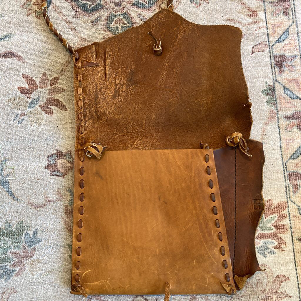 Vintage Leather Hand Crafted Purse