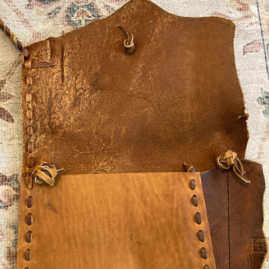 Vintage Leather Hand Crafted Purse