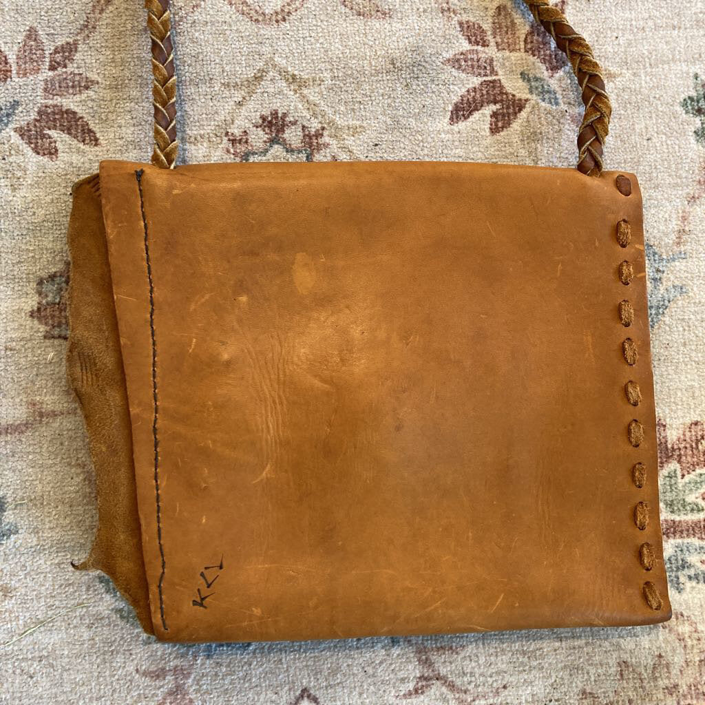 Vintage Leather Hand Crafted Purse