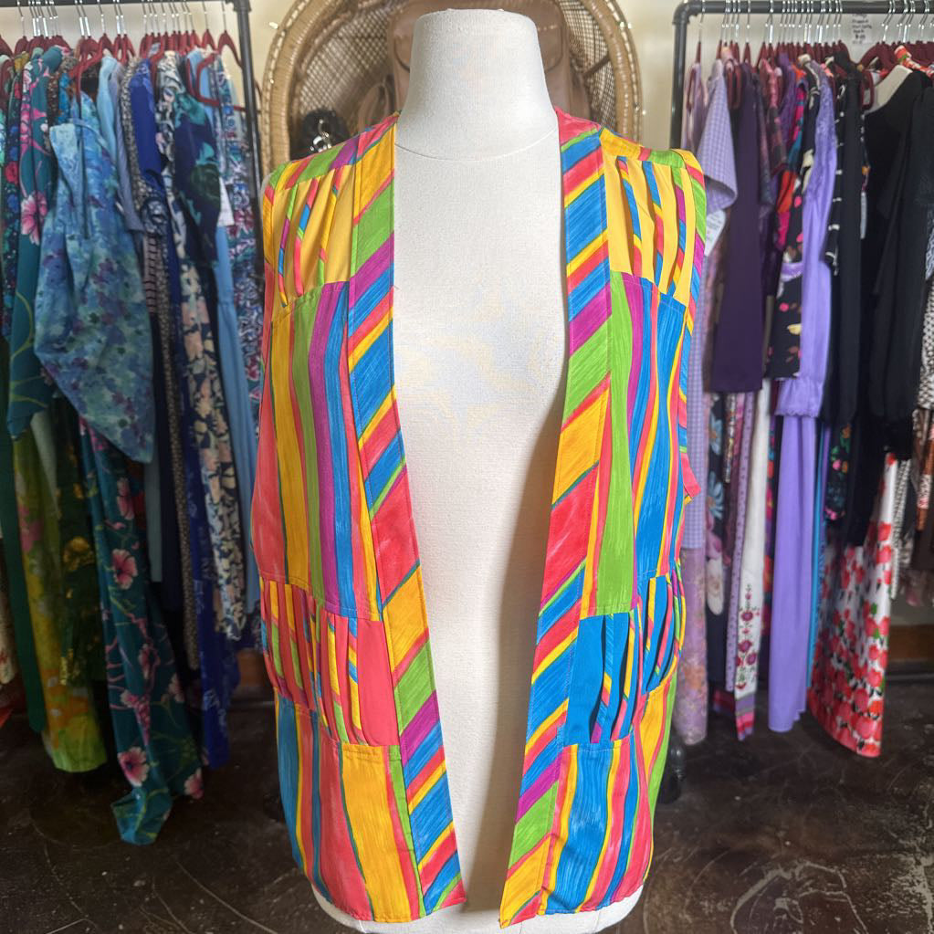 1990s Colorful Vest