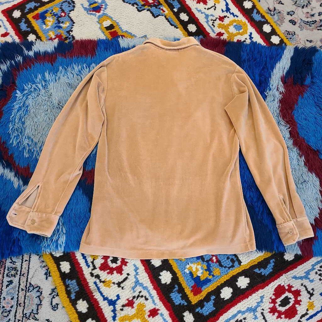 Vintage Burnt Orange Velour Shirt