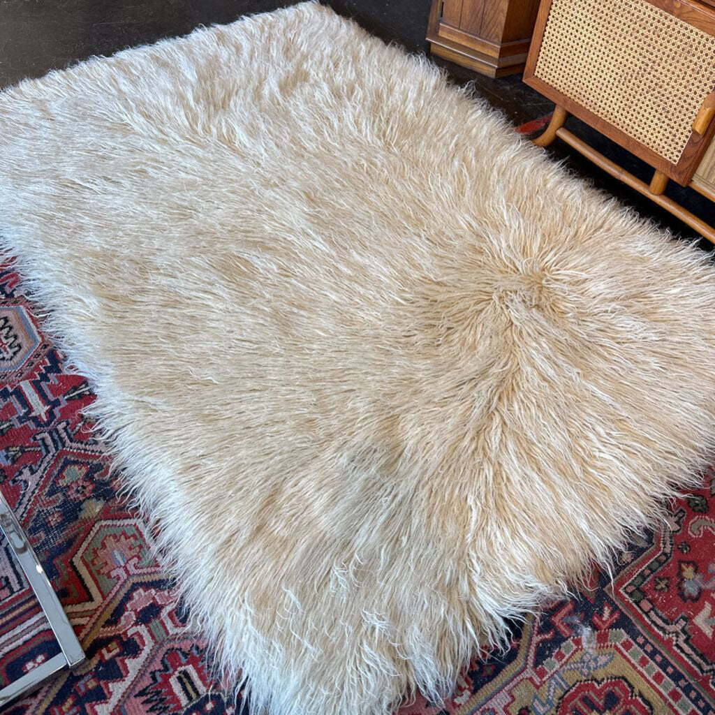 1960s Turkish Flokati Rug