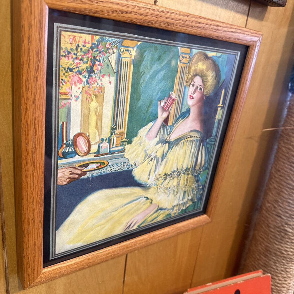 Early 1900s original Coke ad framed