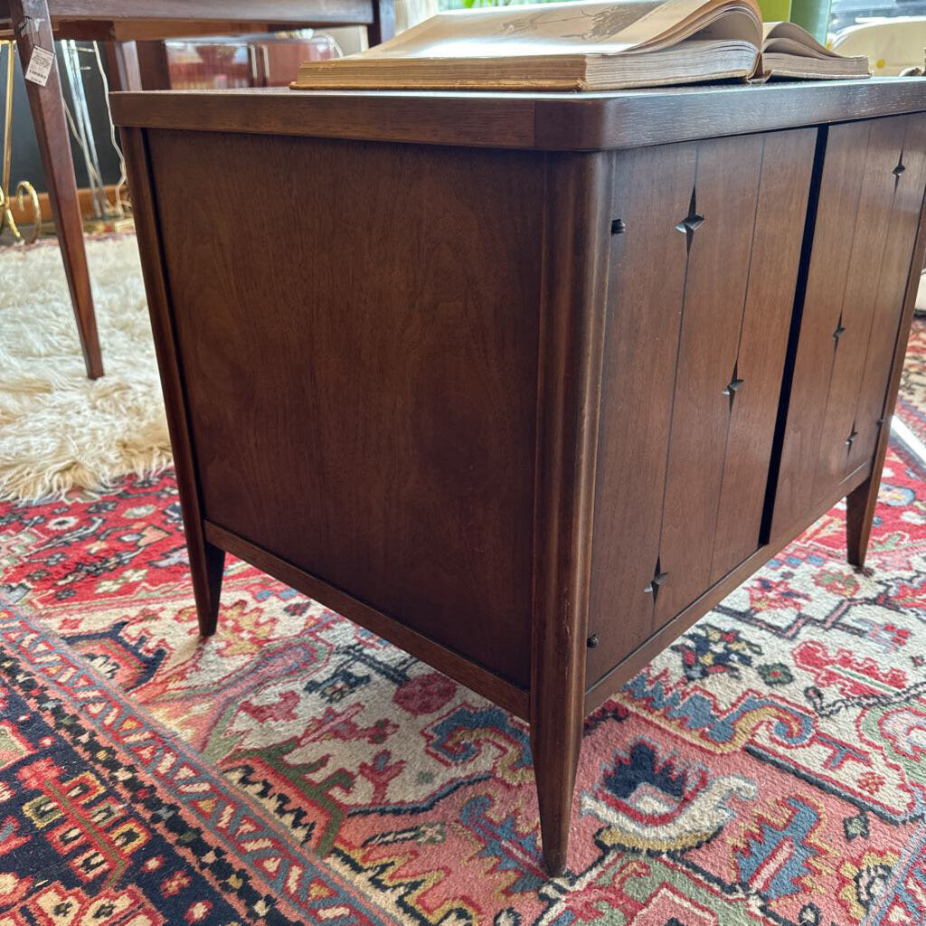 Mid Century Broyhill Saga Walnut Nightstand