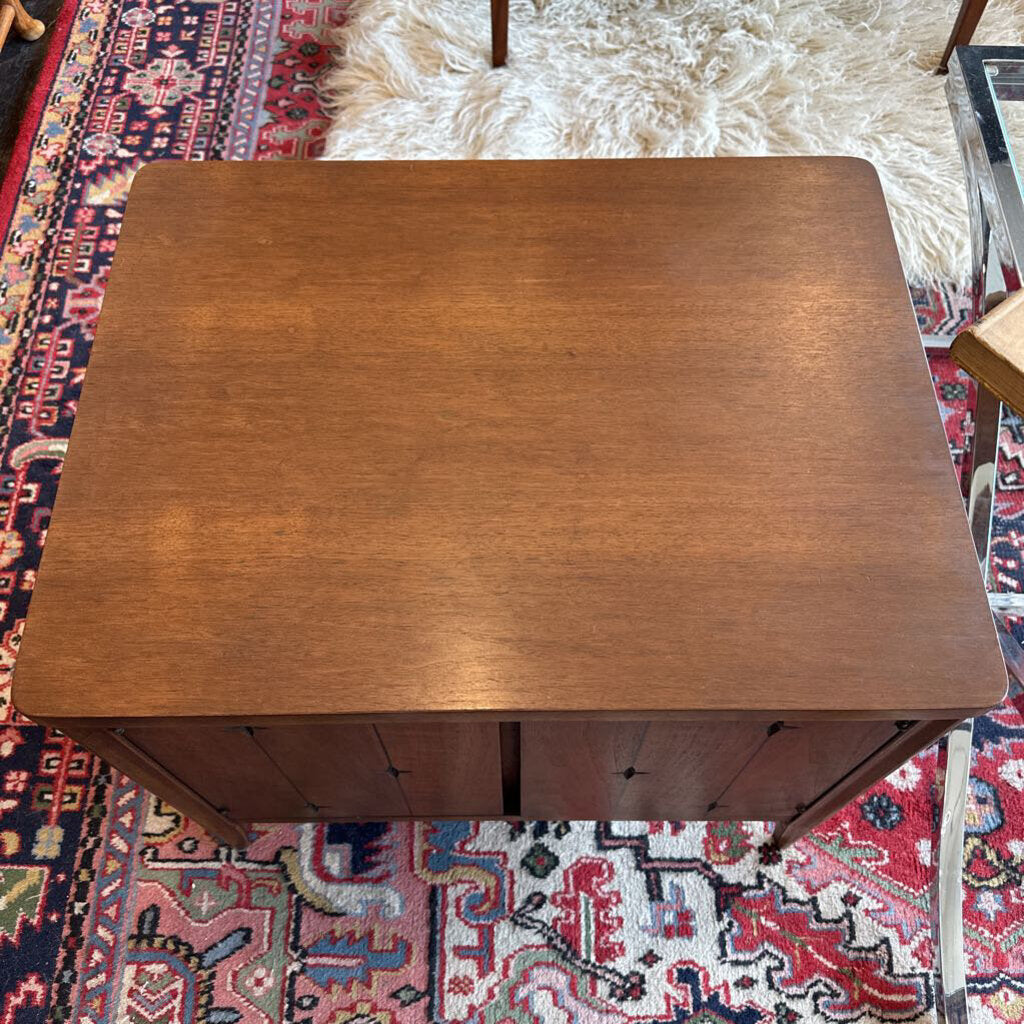 Mid Century Broyhill Saga Walnut Nightstand