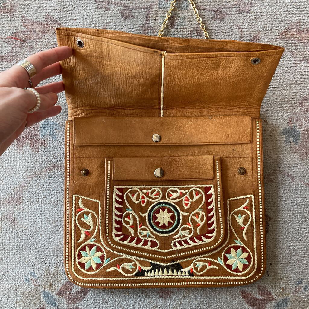 Moroccan Berber Embroidered Bag