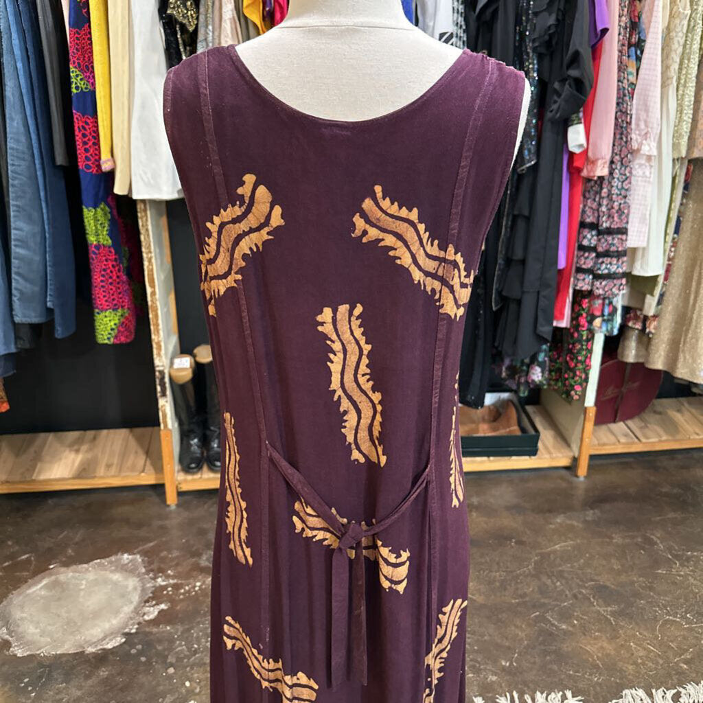 1990s Boho Drop Waist Maxi