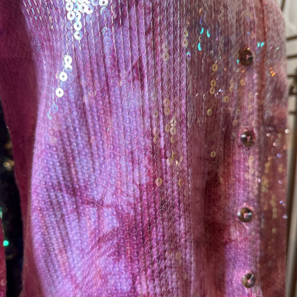 Pink Sequin Shirt