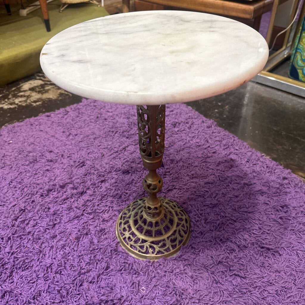 VTG. Marble Plant Stand