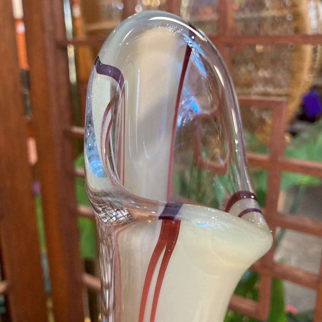 MCM Italian glass Stretch vase