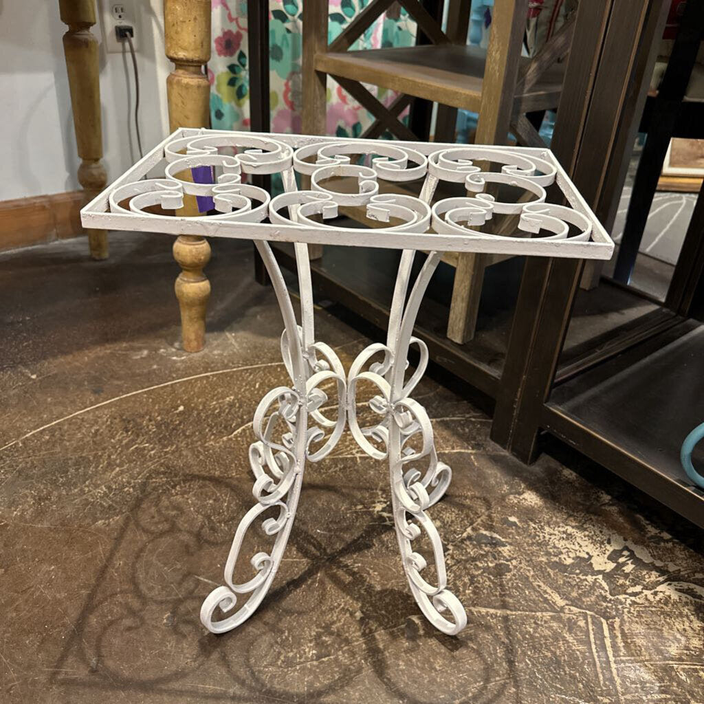 Vintage Wrought Iron Side Table