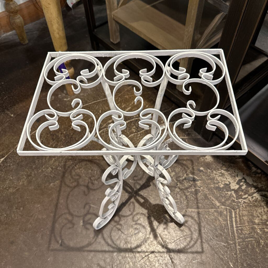 Vintage Wrought Iron Side Table