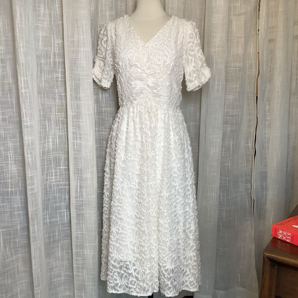 White Chenille Dress