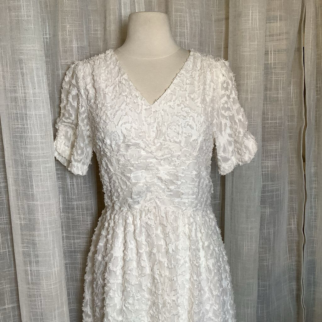 White Chenille Dress