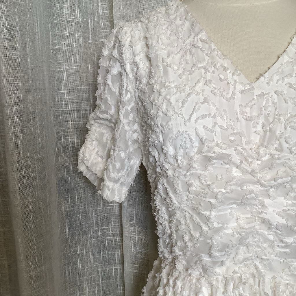 White Chenille Dress