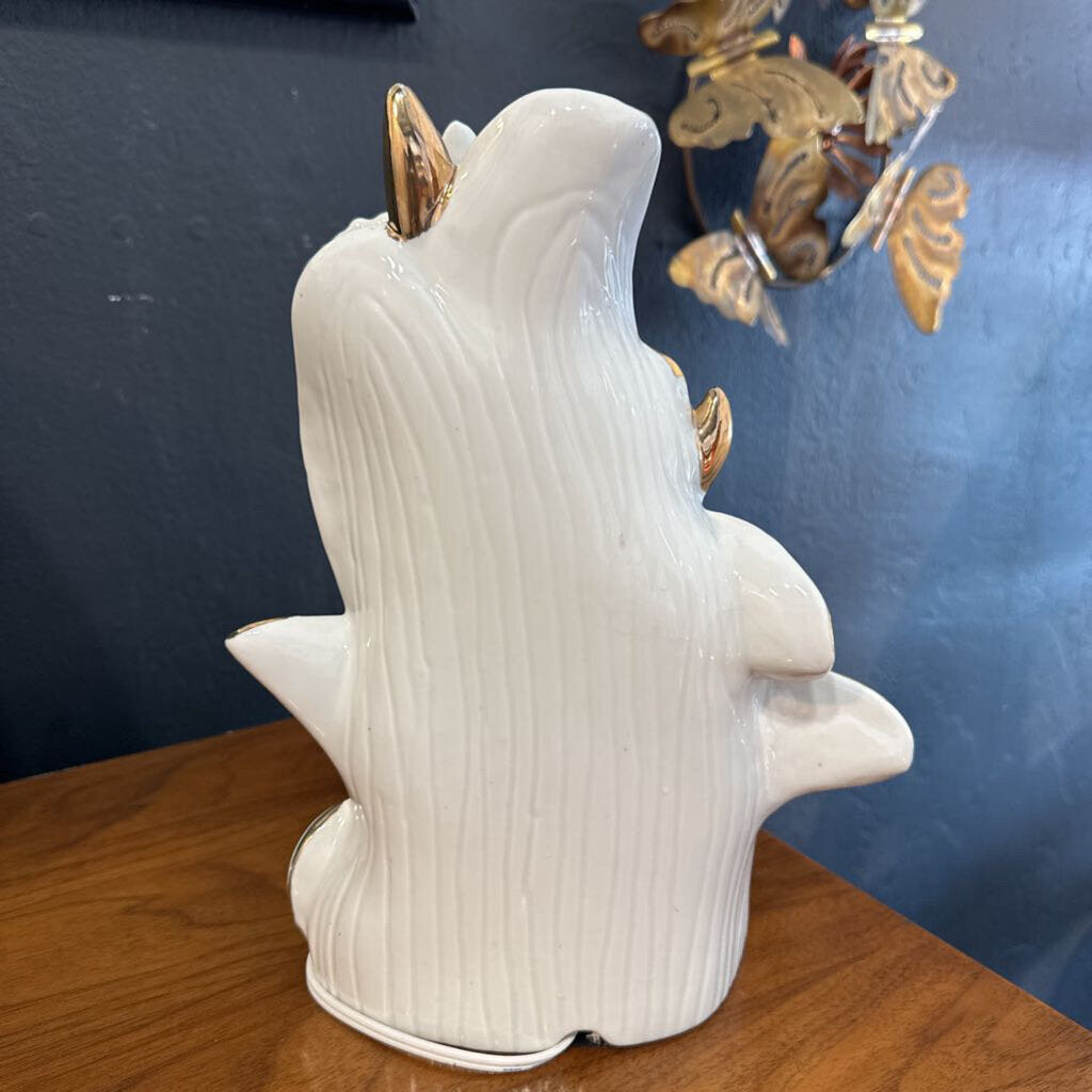 Vintage Ceramic Mermaid Lamp