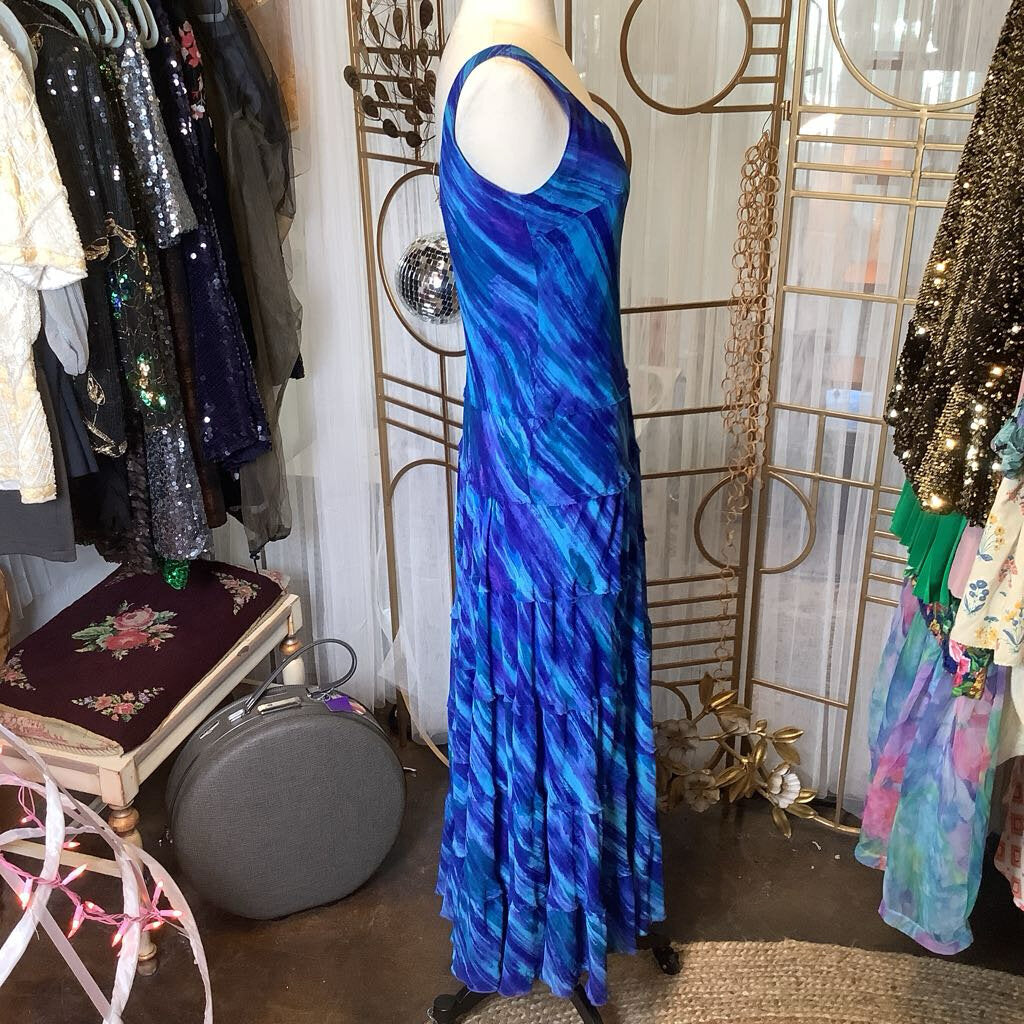 1990s Jones New York Tiered Maxi