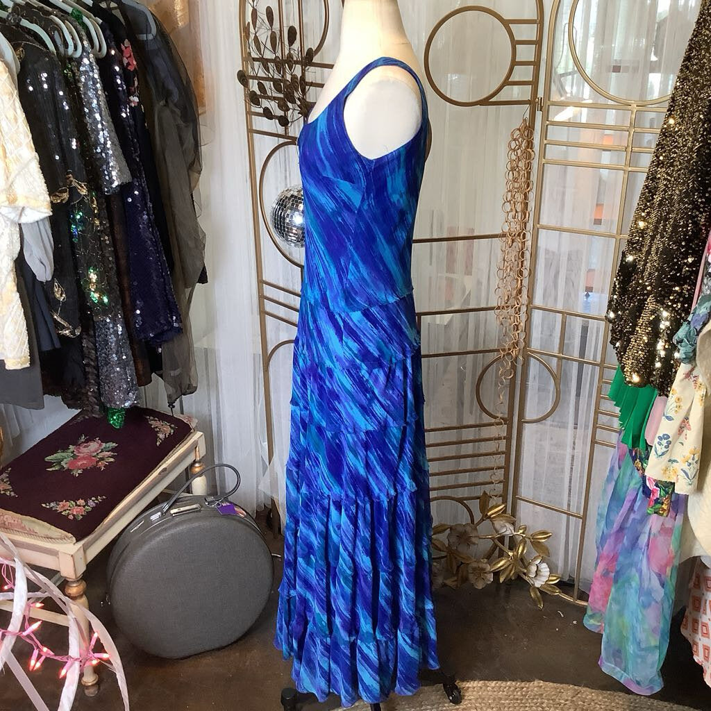 1990s Jones New York Tiered Maxi