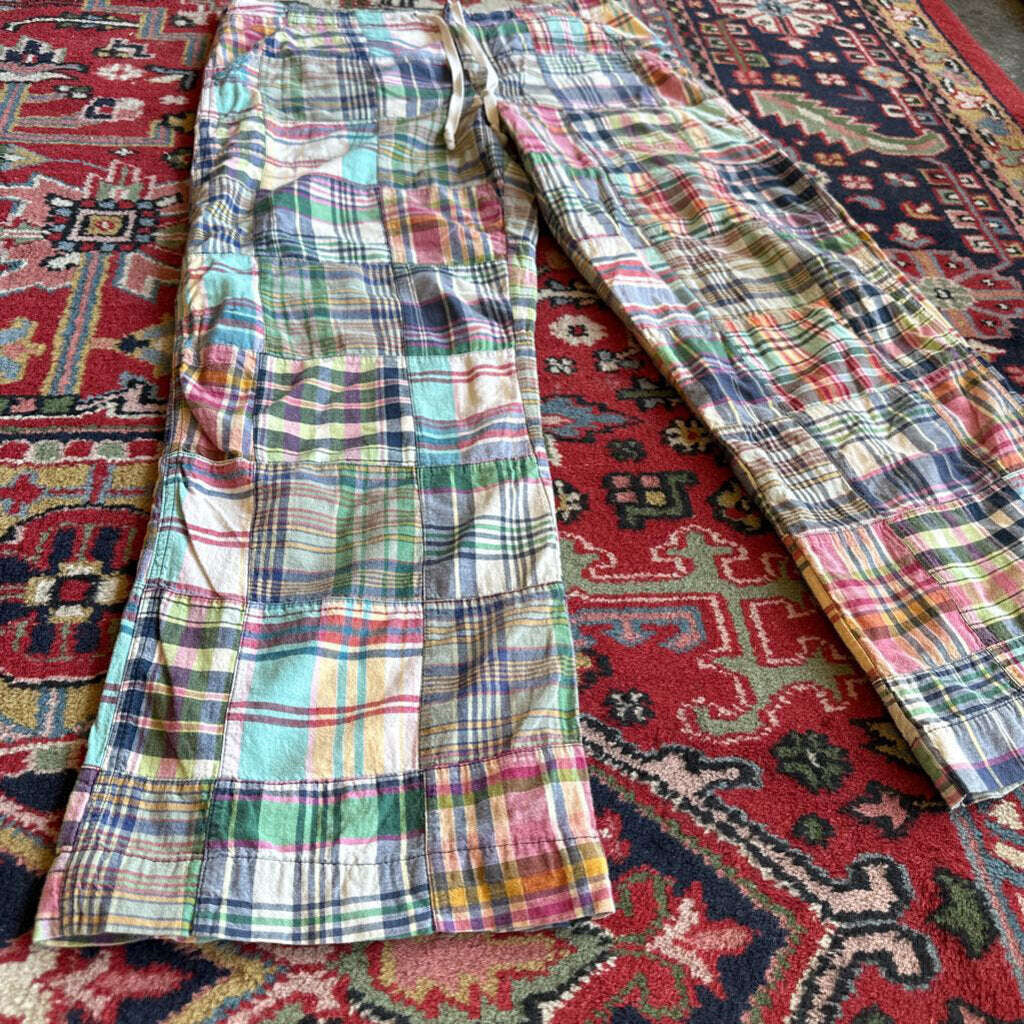 1990s Ralph Lauren Cotton Patchwork Pants