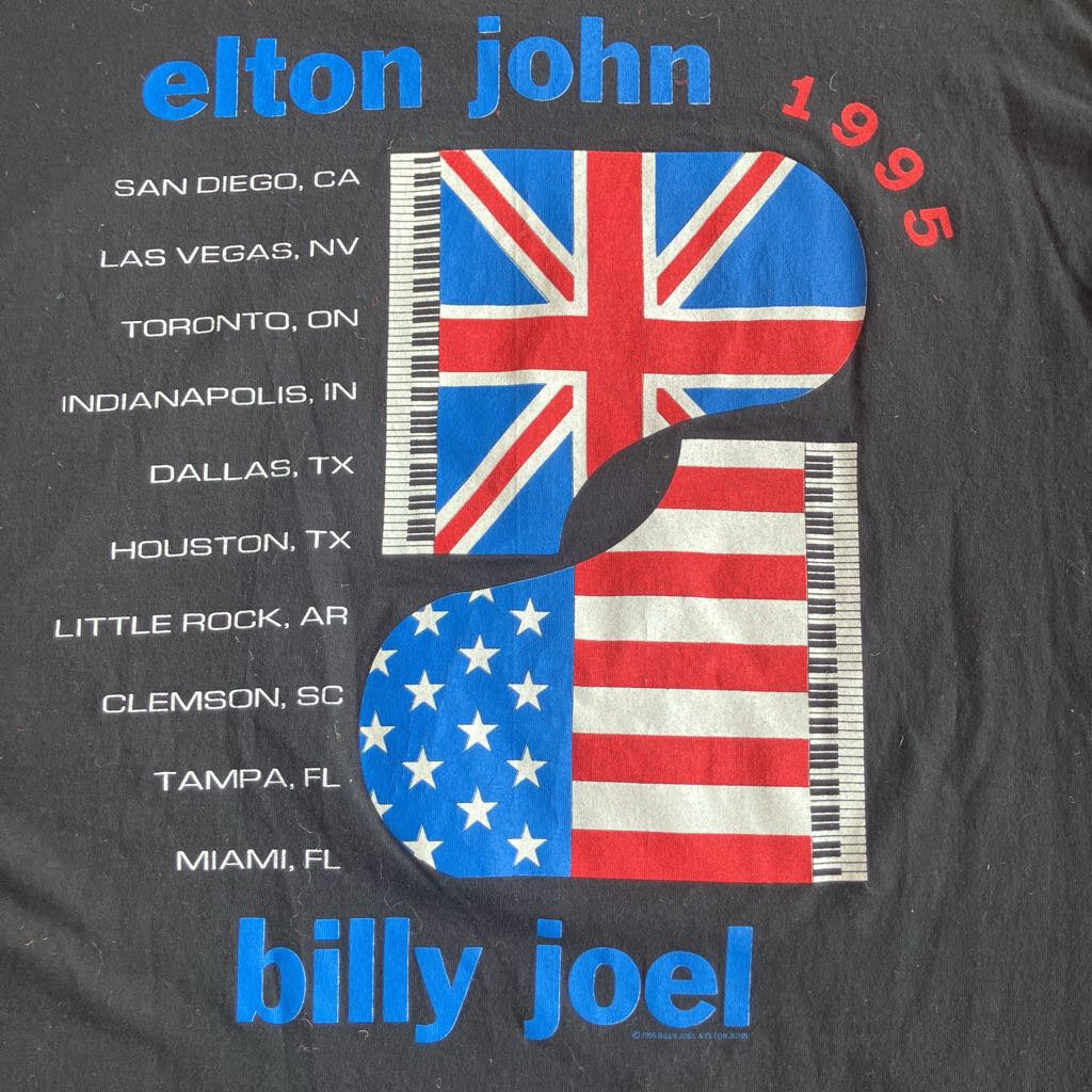 1995 Elton John Billy Joel T-shirt