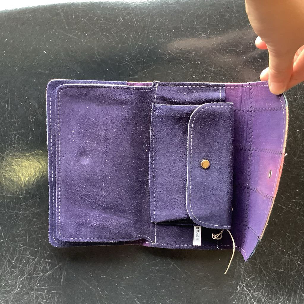 Suede Patchwork billfold