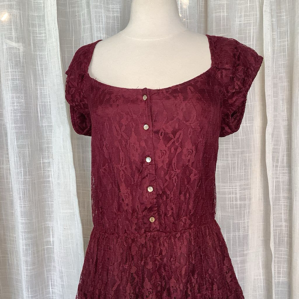 1980s Fredericks of Hollywood Lace Dress