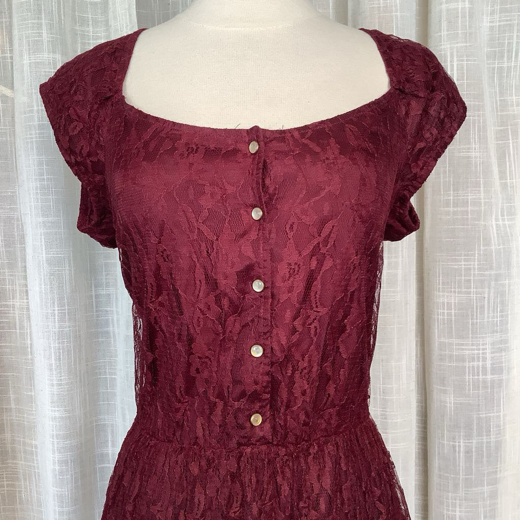 1980s Fredericks of Hollywood Lace Dress