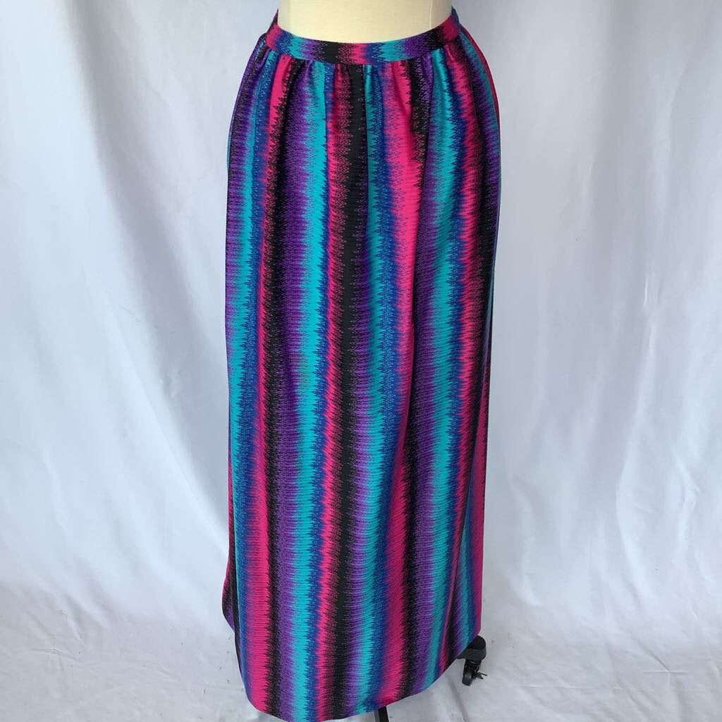 1979s Multi colored Maxi Skirt