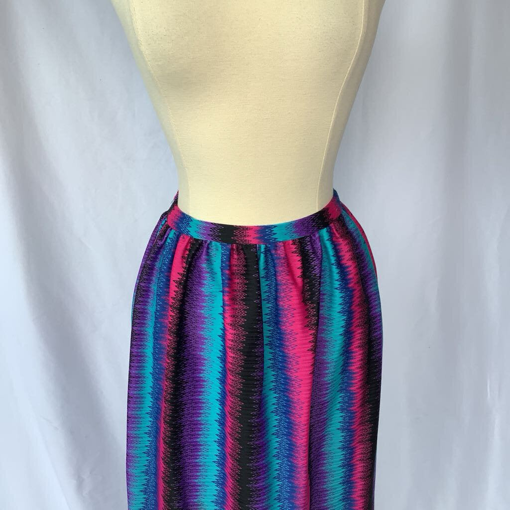 1979s Multi colored Maxi Skirt