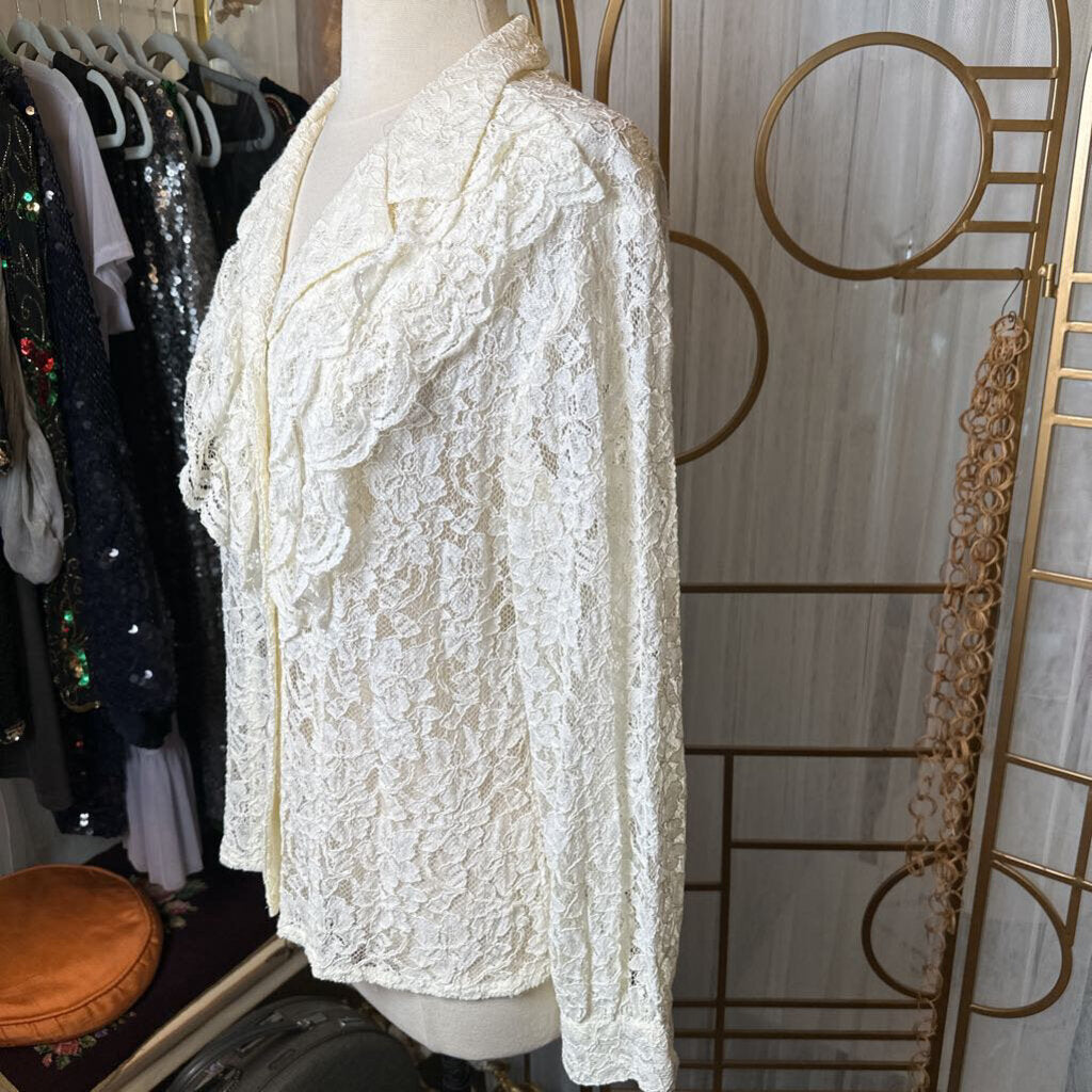 1980s All Lace Blouse