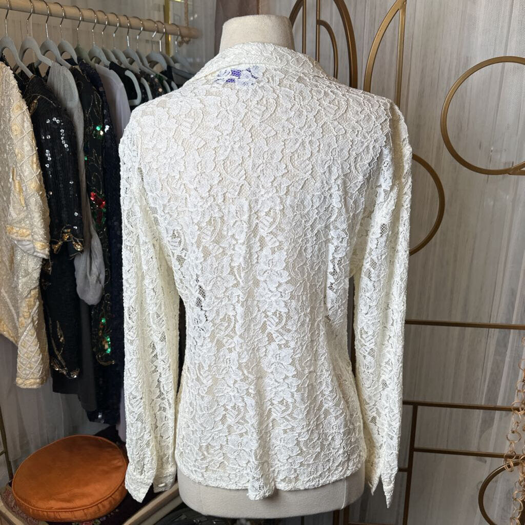 1980s All Lace Blouse