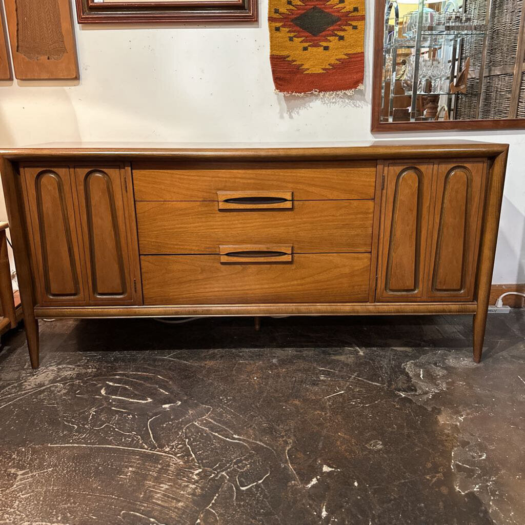 Mid Century Modern Credenza - Bassett Outlook Collection, Solid Walnut