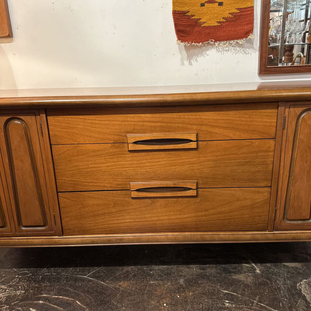 Mid Century Modern Credenza - Bassett Outlook Collection, Solid Walnut