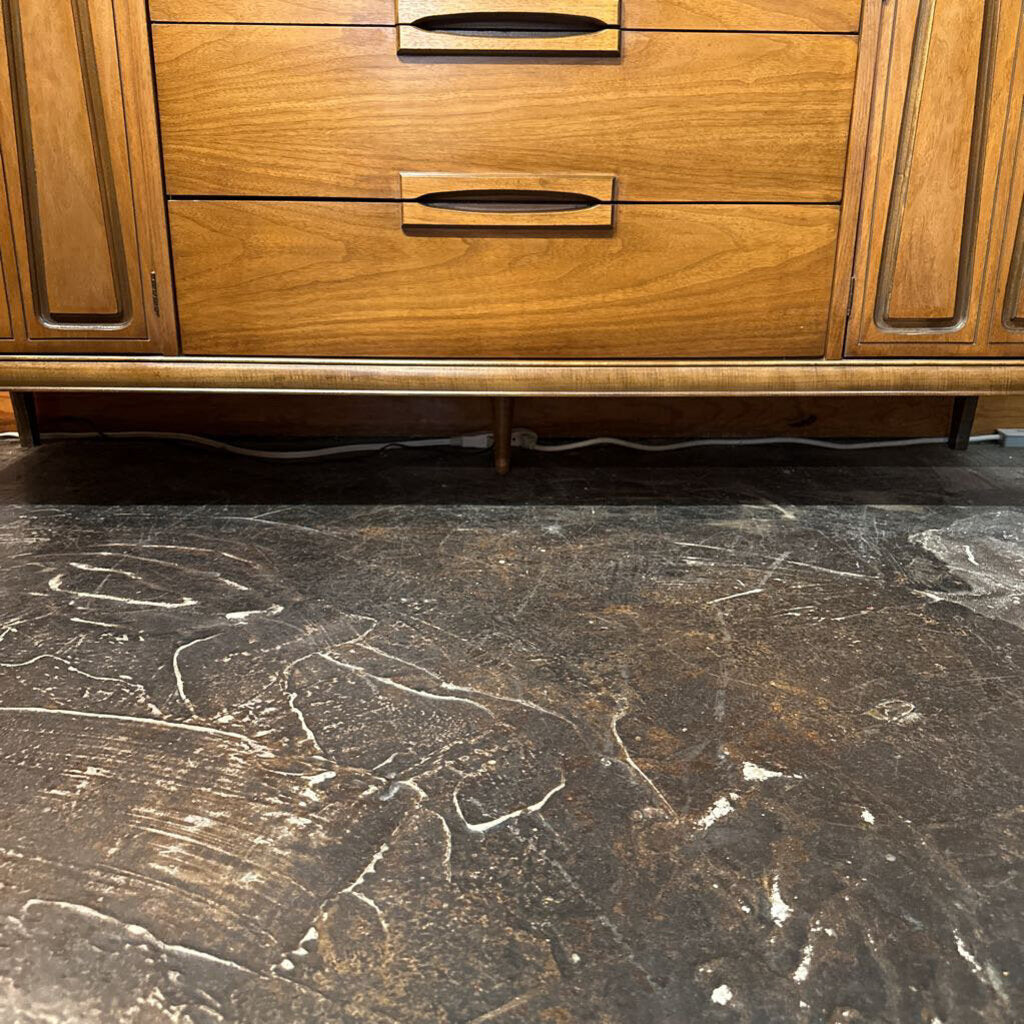 Mid Century Modern Credenza - Bassett Outlook Collection, Solid Walnut