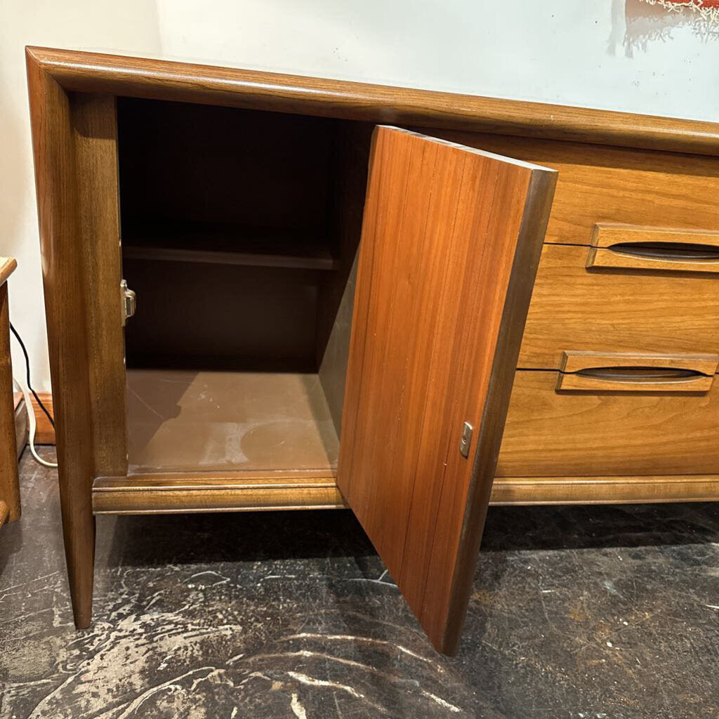 Mid Century Modern Credenza - Bassett Outlook Collection, Solid Walnut