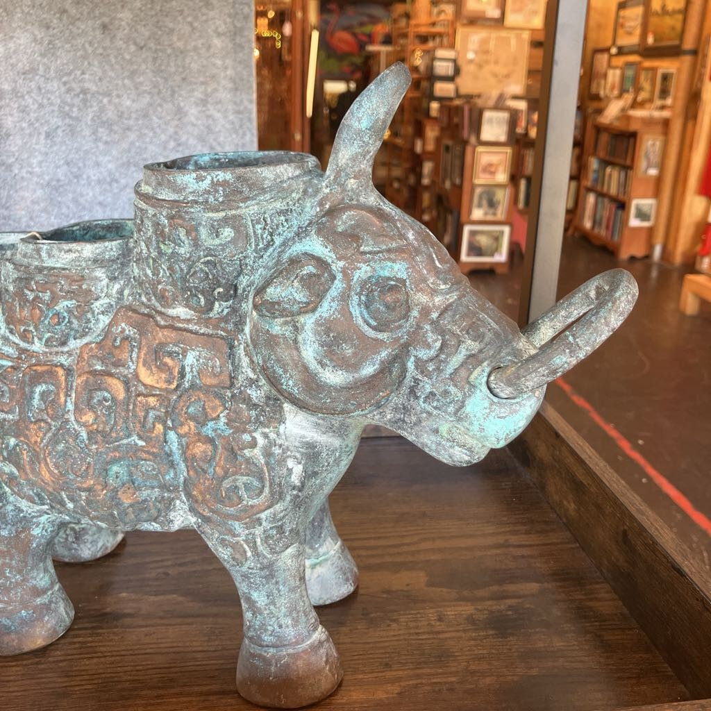 Vintage Bronze Chinese Ox