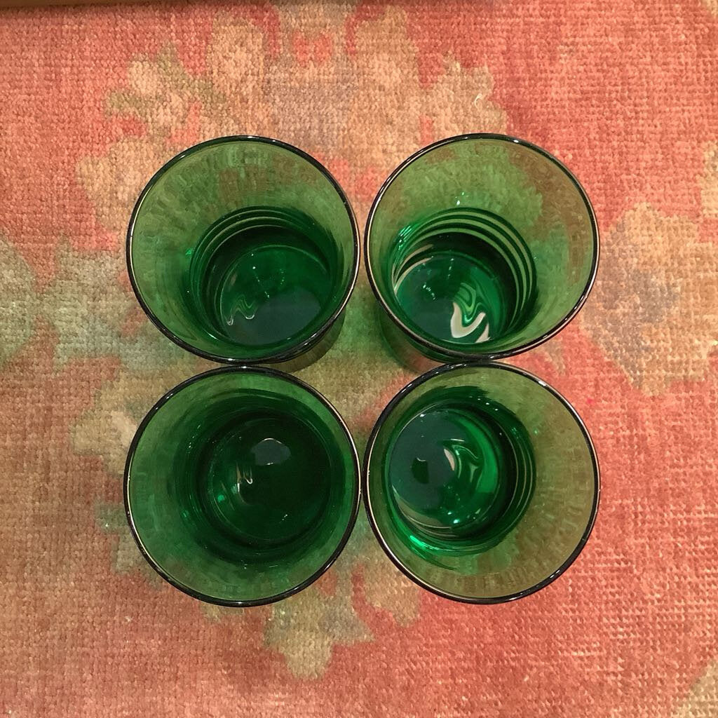 10% Off Orig. $40. MCM Anchor Hocking Green Juice Glass set of 4