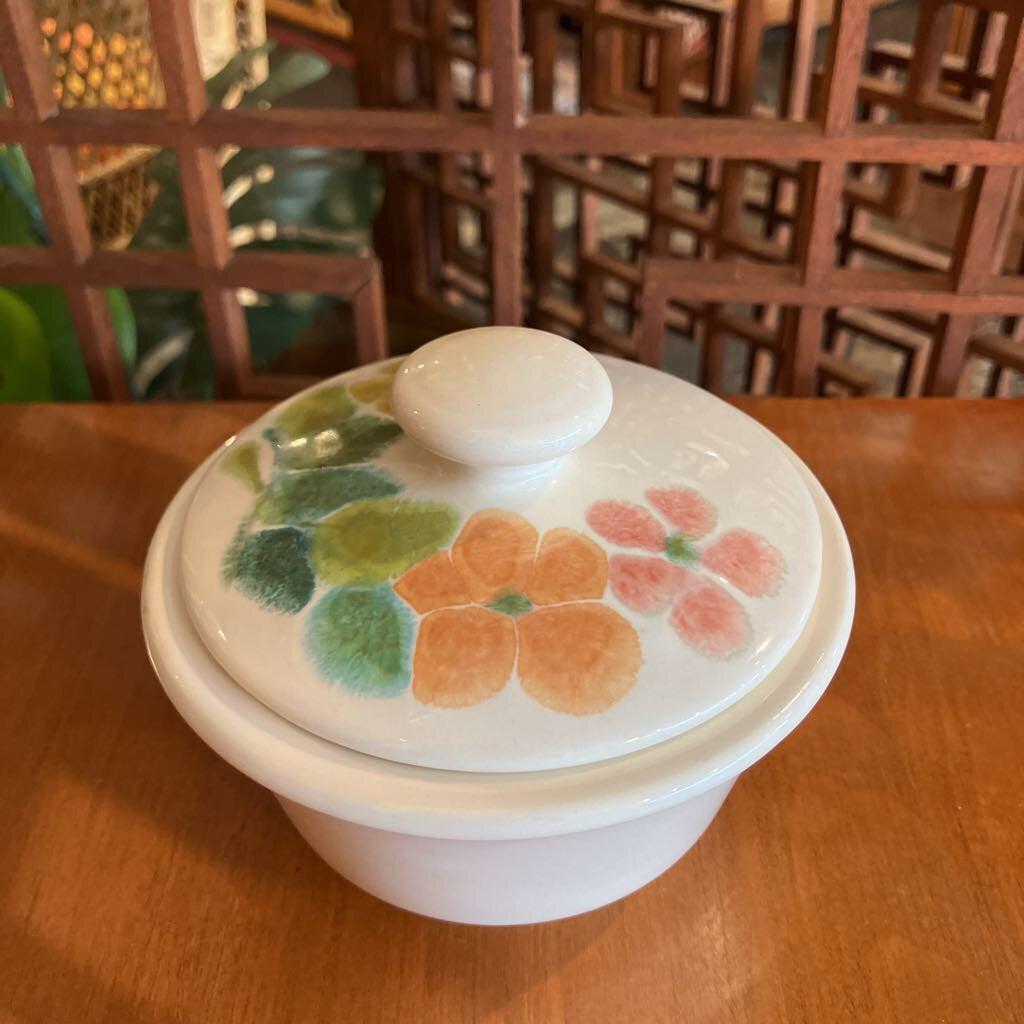 1970s Franciscan Floral Small Covered Bowl