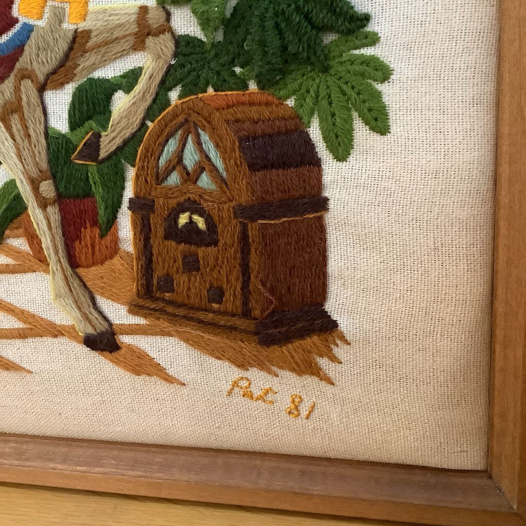 1978 "Treasures From The Past" Needle Point